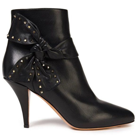 NEW Valentino Garavani Rockstud Leather Boots - Picture 1 of 15